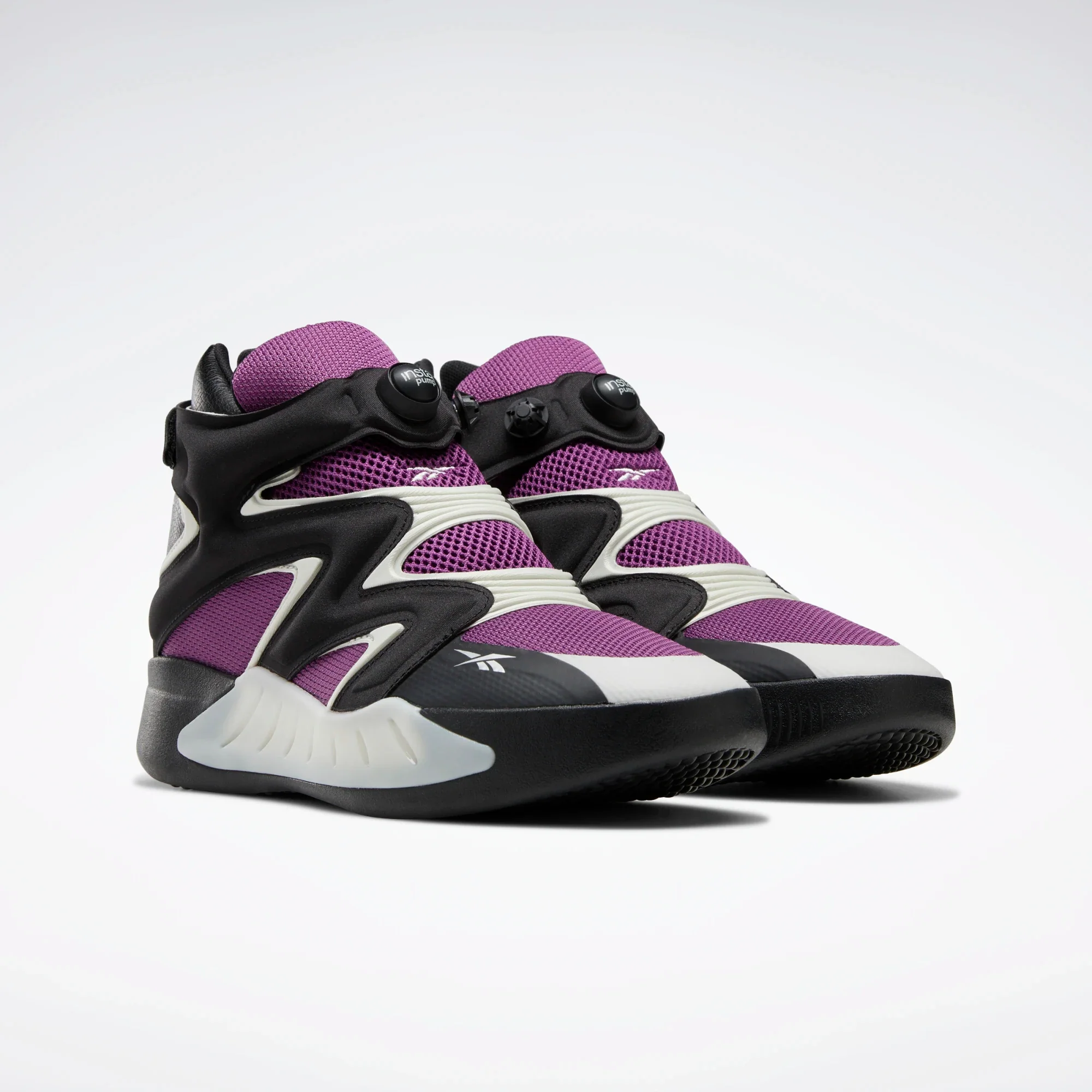 Reebok Men's Instapump Fury Zone Shoes - Aubergine / Pure Grey 1 / Core Black - Image 4