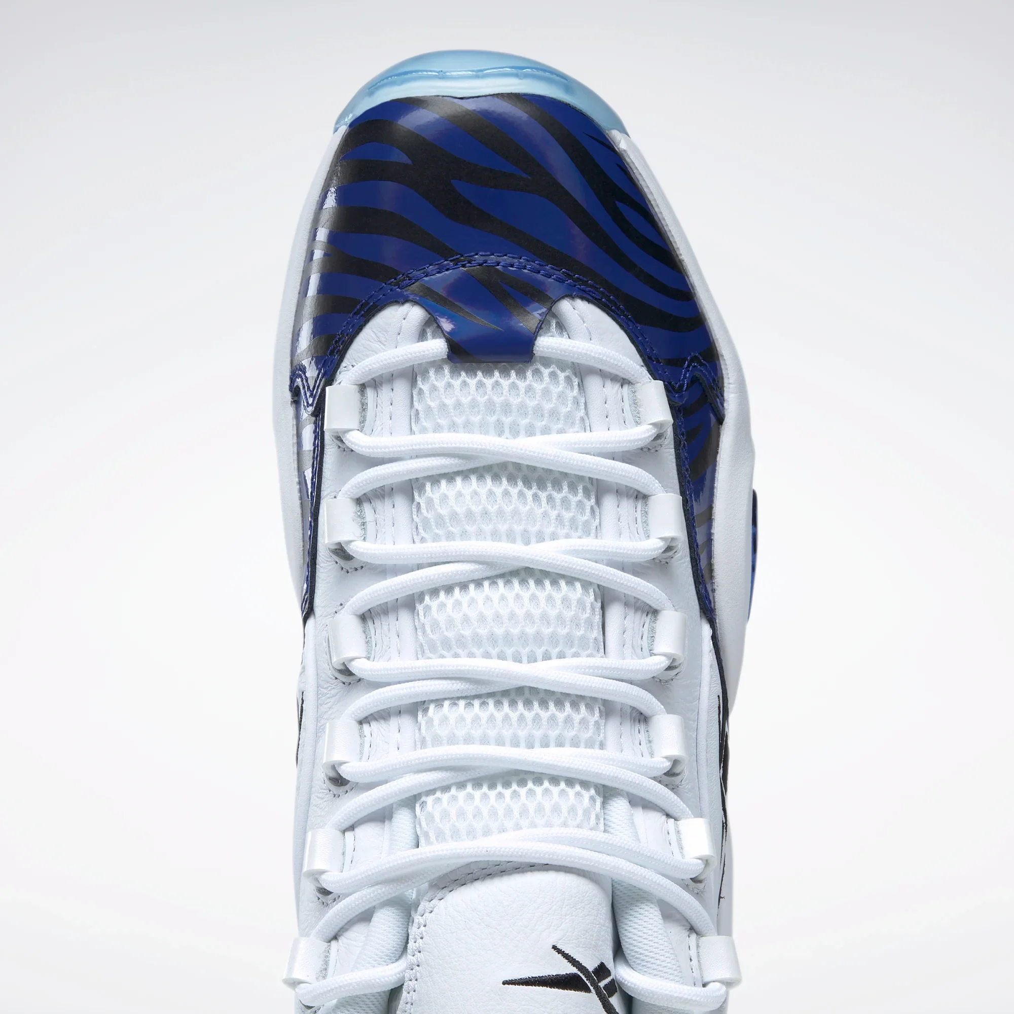 Reebok Men's Panini Question Mid Basketball Shoes - Ftwr White / Classic Cobalt / Core Black - Image 9