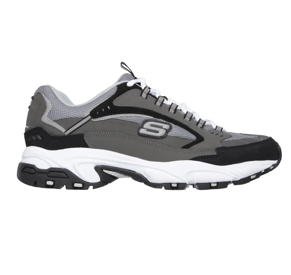 Skechers Men's Stamina Cutback Shoes - Charcoal / Black