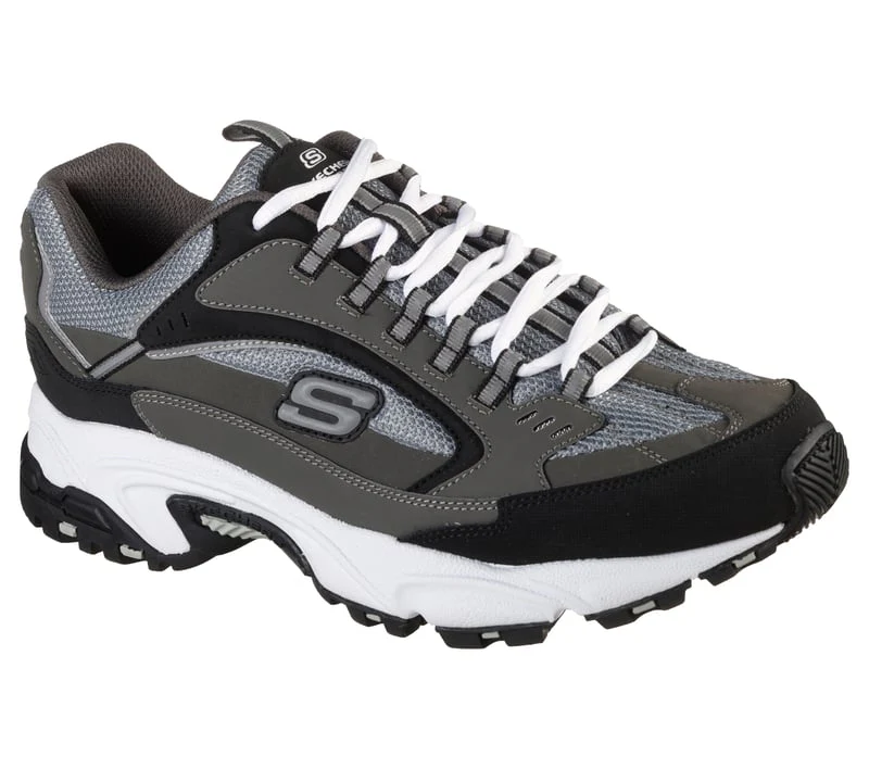Skechers Men's Stamina Cutback Shoes - Charcoal / Black - Image 2