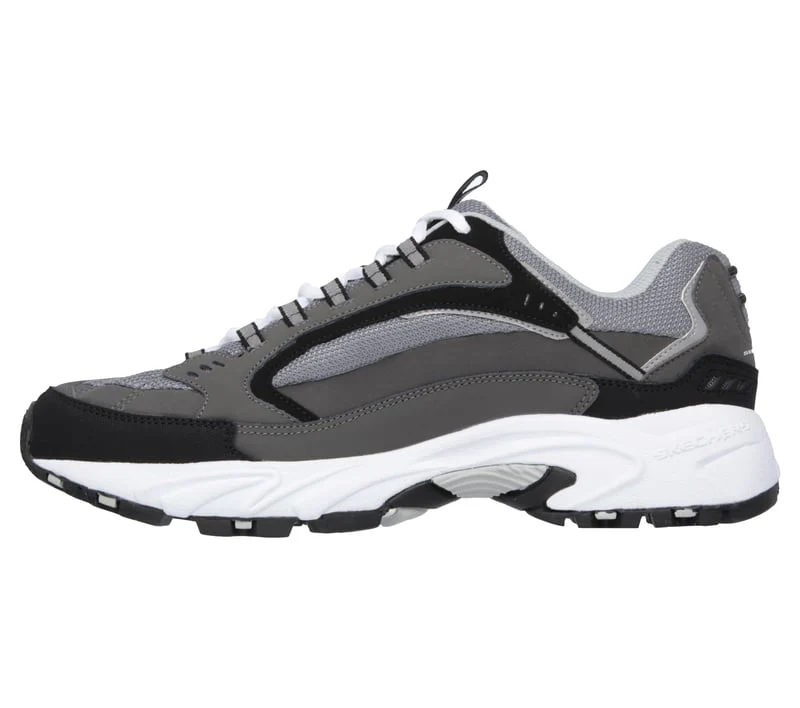 Skechers Men's Stamina Cutback Shoes - Charcoal / Black - Image 3