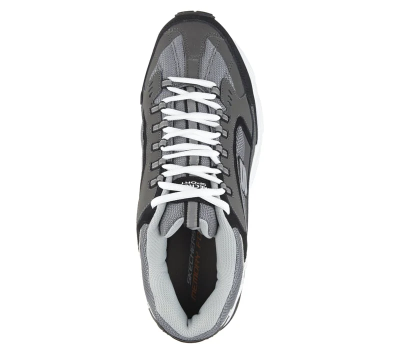 Skechers Men's Stamina Cutback Shoes - Charcoal / Black - Image 4