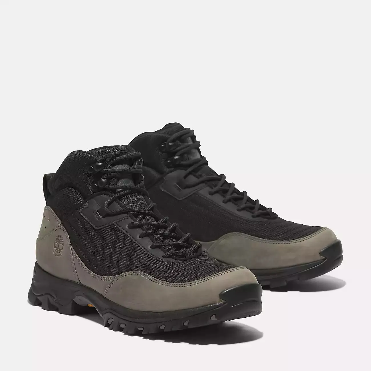 Timberland Men's Mt. Maddsen Mid Lace-Up Waterproof Hiking Boot Shoes - Black Mesh / Grey - Image 2