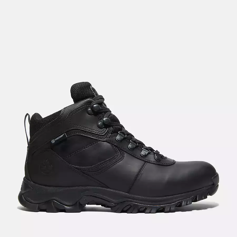 Timberland Men's Mt. Maddsen Waterproof Mid Hiking Boot Shoes - Black Full Grain - Image 2