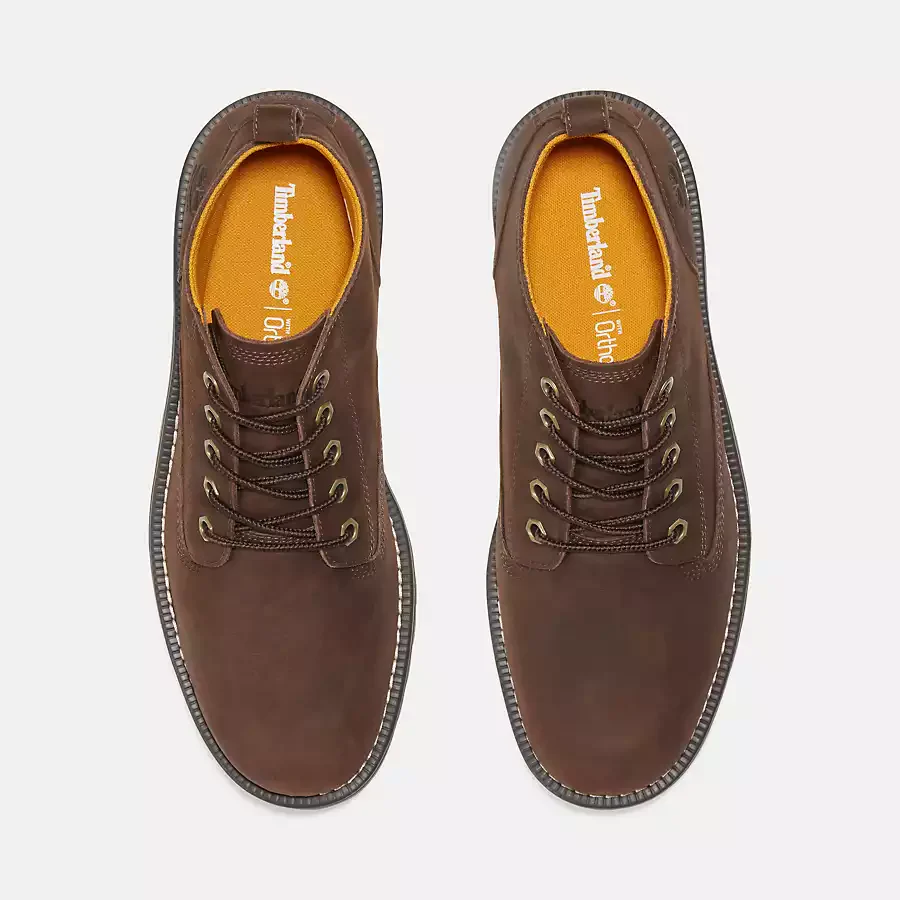 Timberland Men's Redwood Falls Waterproof Chukka Boot Shoes - Dark Brown Full Grain - Image 3