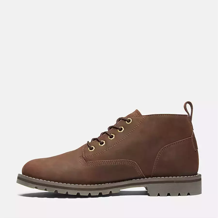 Timberland Men's Redwood Falls Waterproof Chukka Boot Shoes - Dark Brown Full Grain - Image 7