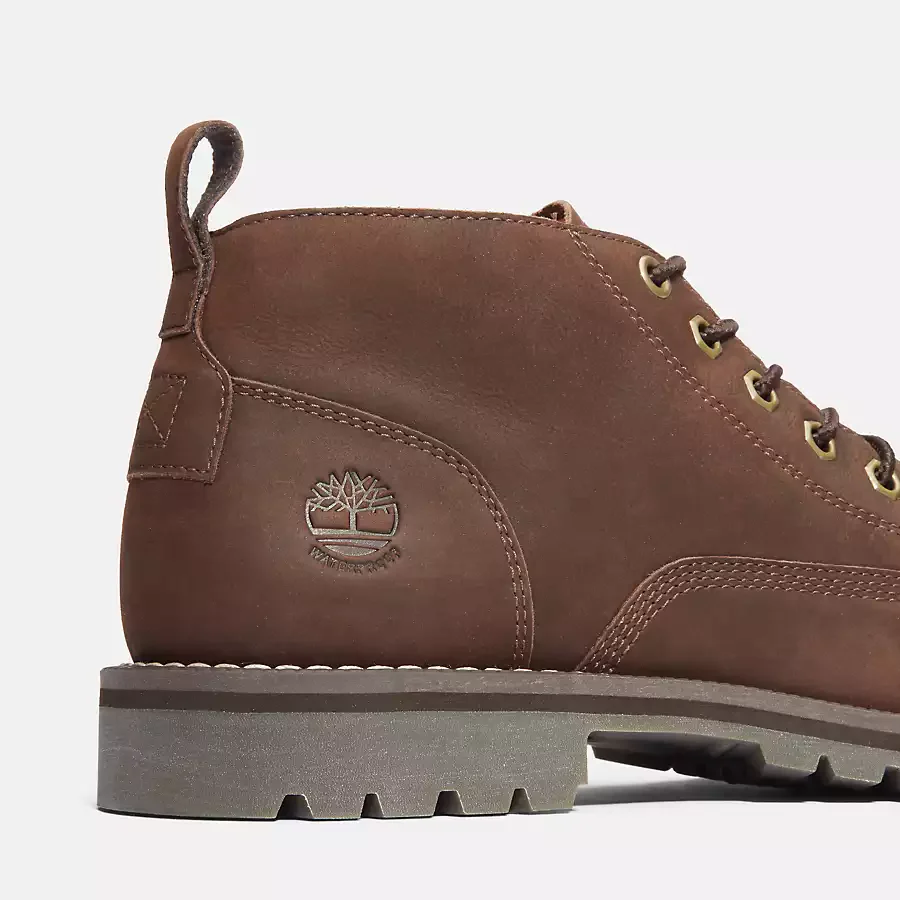 Timberland Men's Redwood Falls Waterproof Chukka Boot Shoes - Dark Brown Full Grain - Image 8