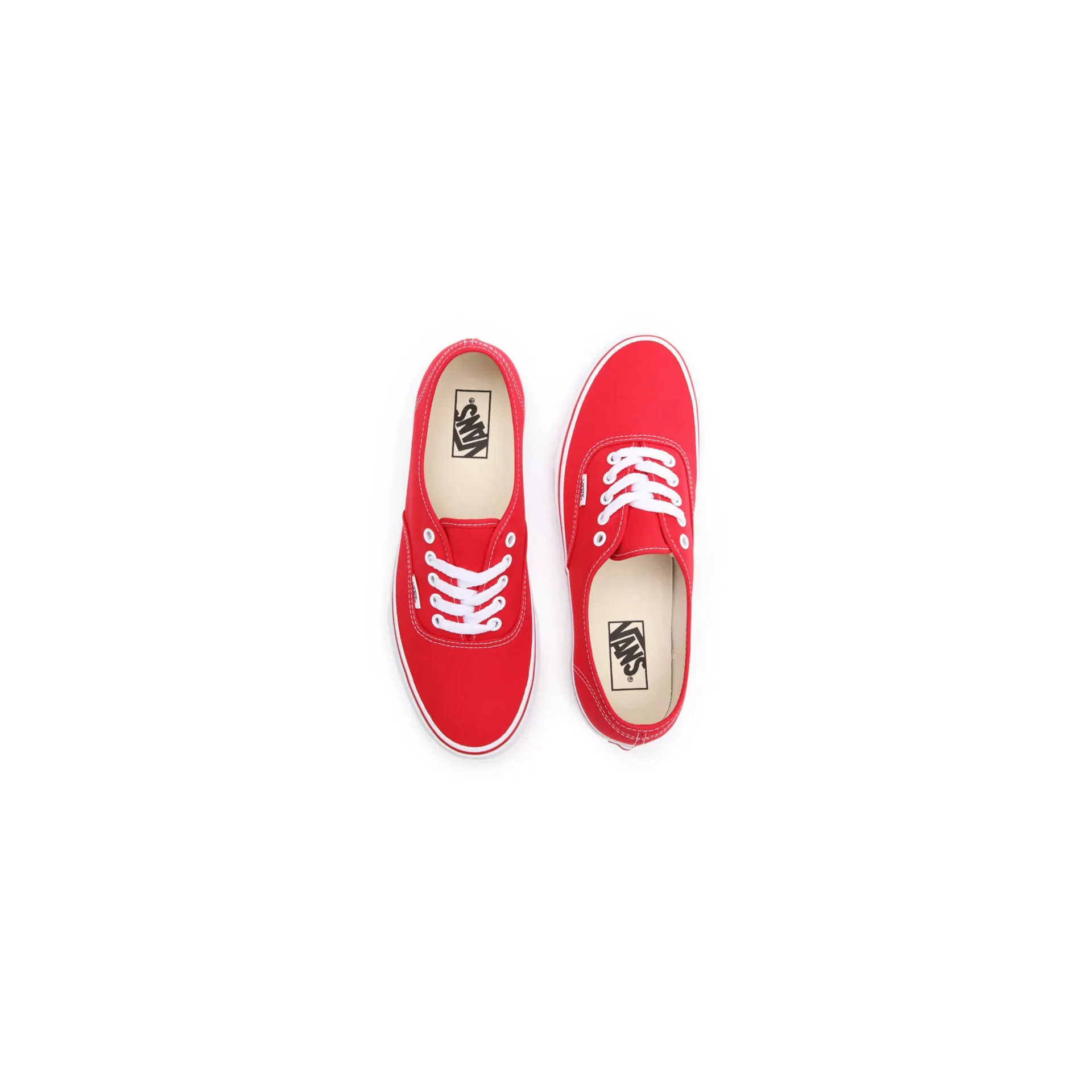 Vans Unisex Authentic Shoes - Red - Image 3