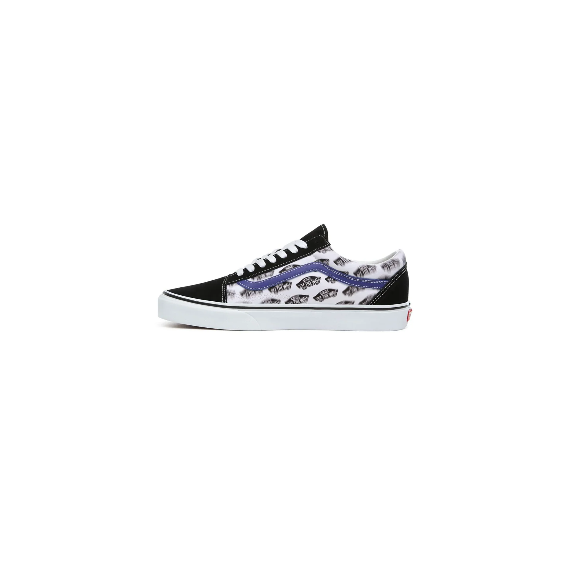 Vans Unisex Blur Boards Old Skool Shoes - Black / Royal Blue - Image 4