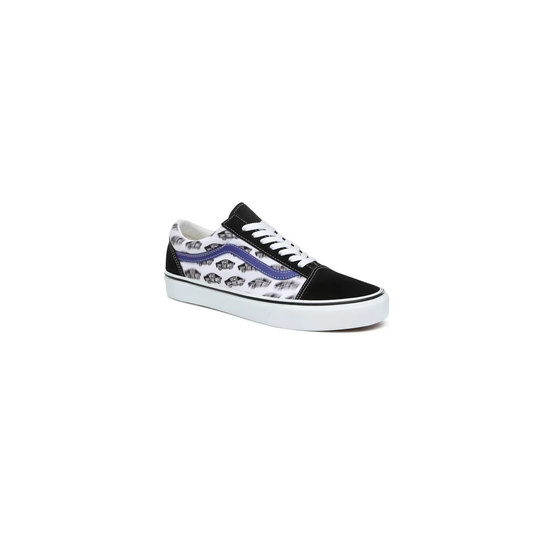Vans Unisex Blur Boards Old Skool Shoes - Black / Royal Blue - Image 5