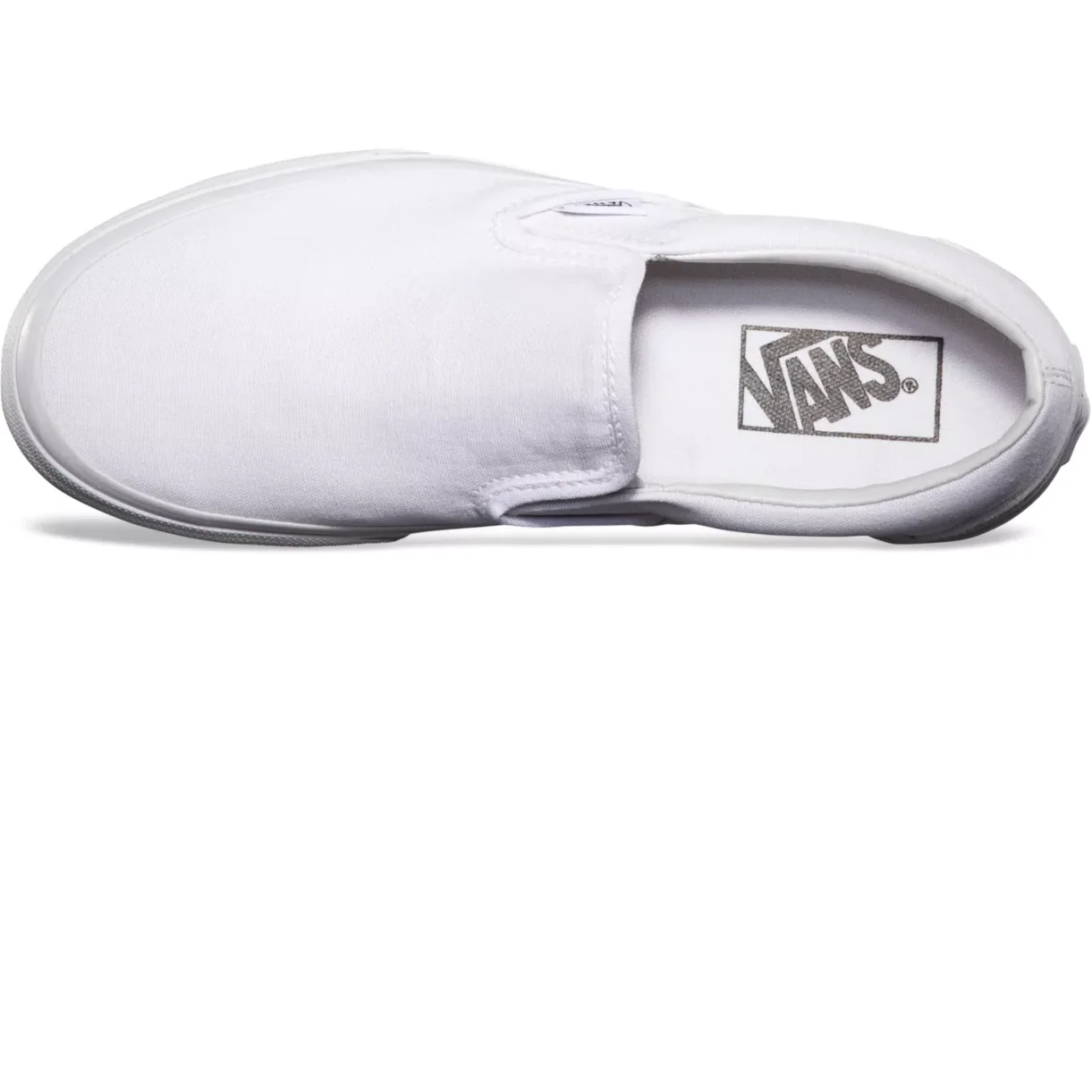 Vans Unisex Classic Slip-On Shoes - All White - Image 3