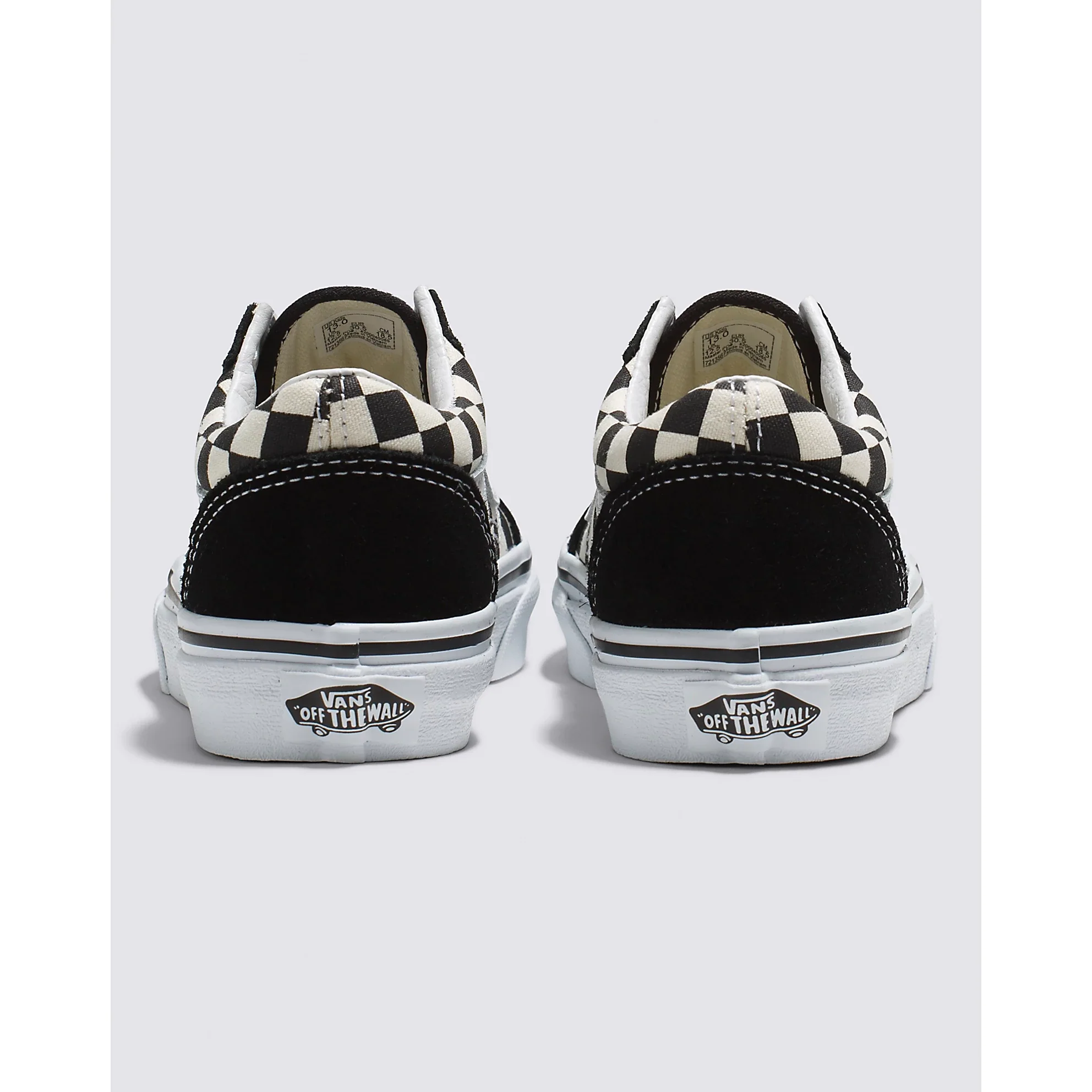 Vans Kids' Check Old Skool Shoes - Black / White - Image 5