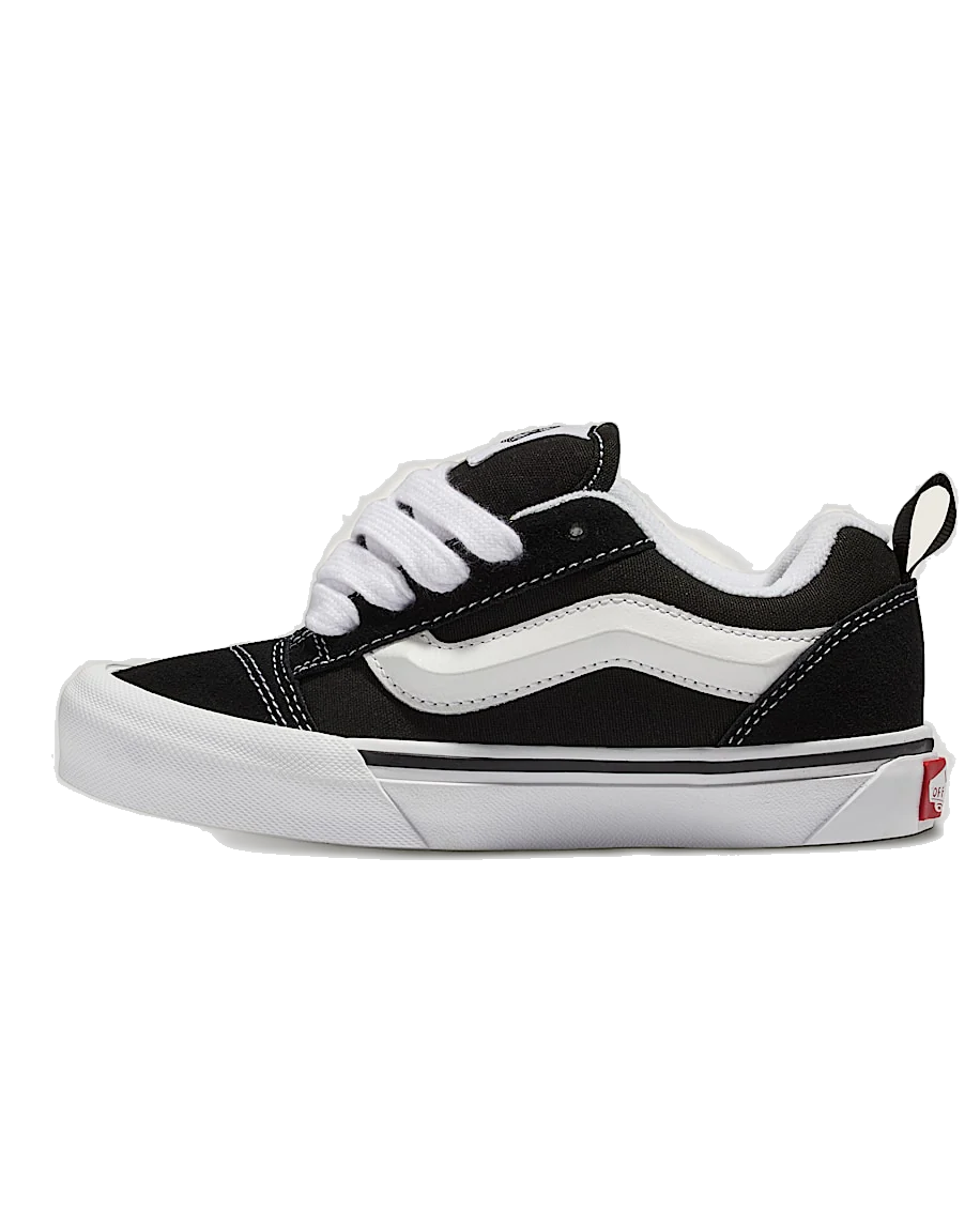 Vans Kids' Knu Skool Shoes - Black / True White - Image 2