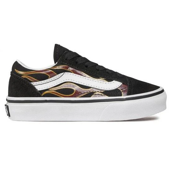 Vans Kids' Sk8-Hi Fire Reissue VLT LX Shoes - Black / Orange