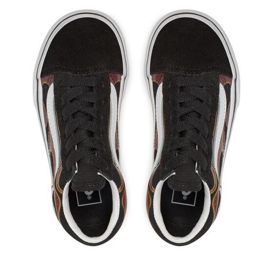 Vans Kids' Sk8-Hi Fire Reissue VLT LX Shoes - Black / Orange - Image 5