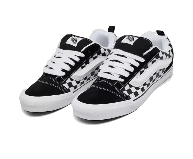 Vans Men's Knu Skool Shoes - Black / White - Image 2