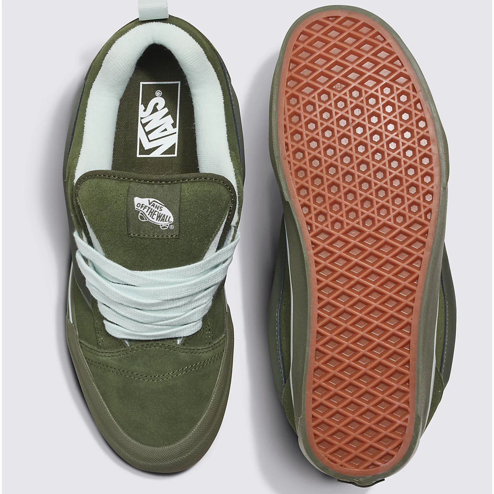 Vans Men's Knu Skool Utility Mono Shoes - Olive - Image 4