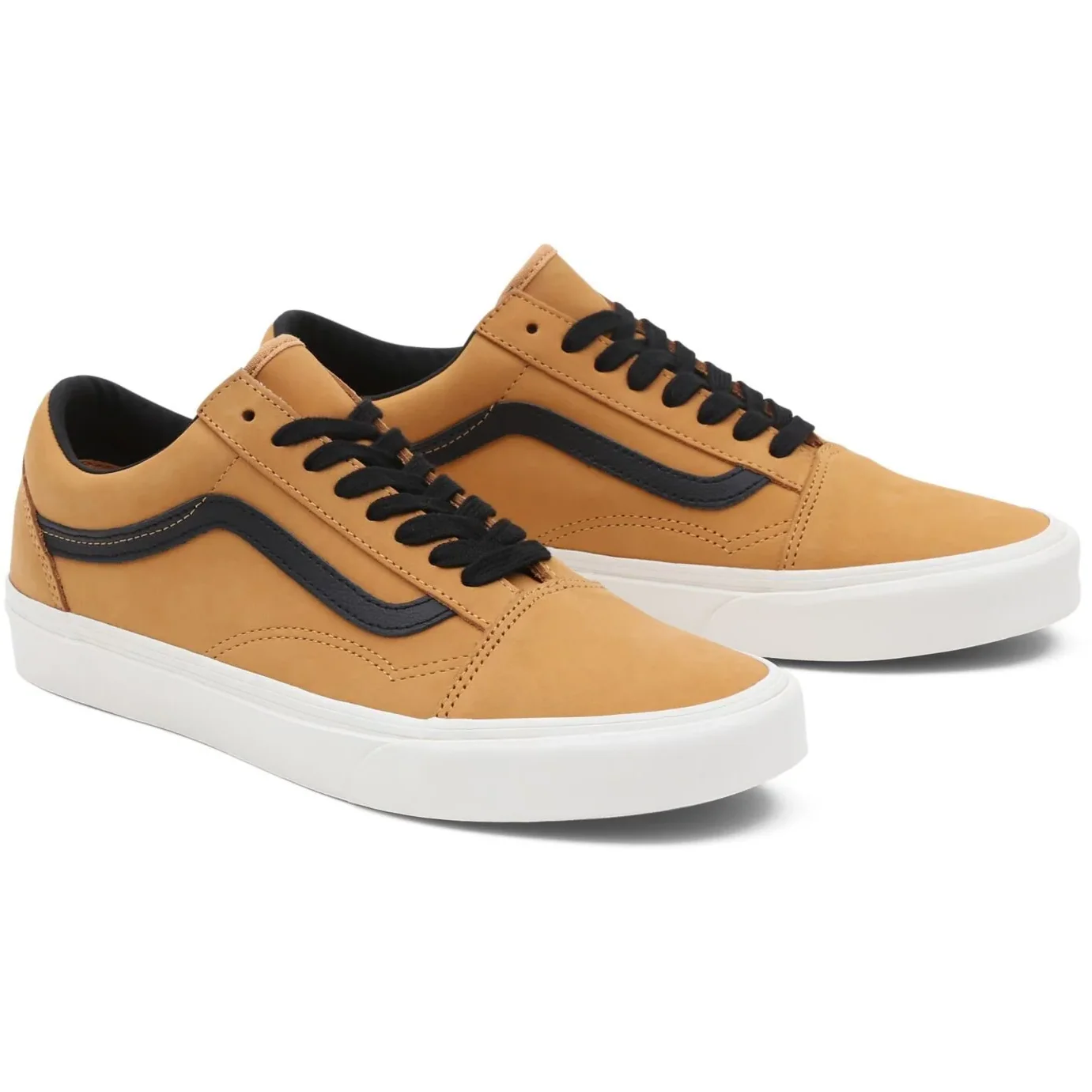Vans Men's Old Skool Shoes - Nubuck Honey Gold / Black - Image 2
