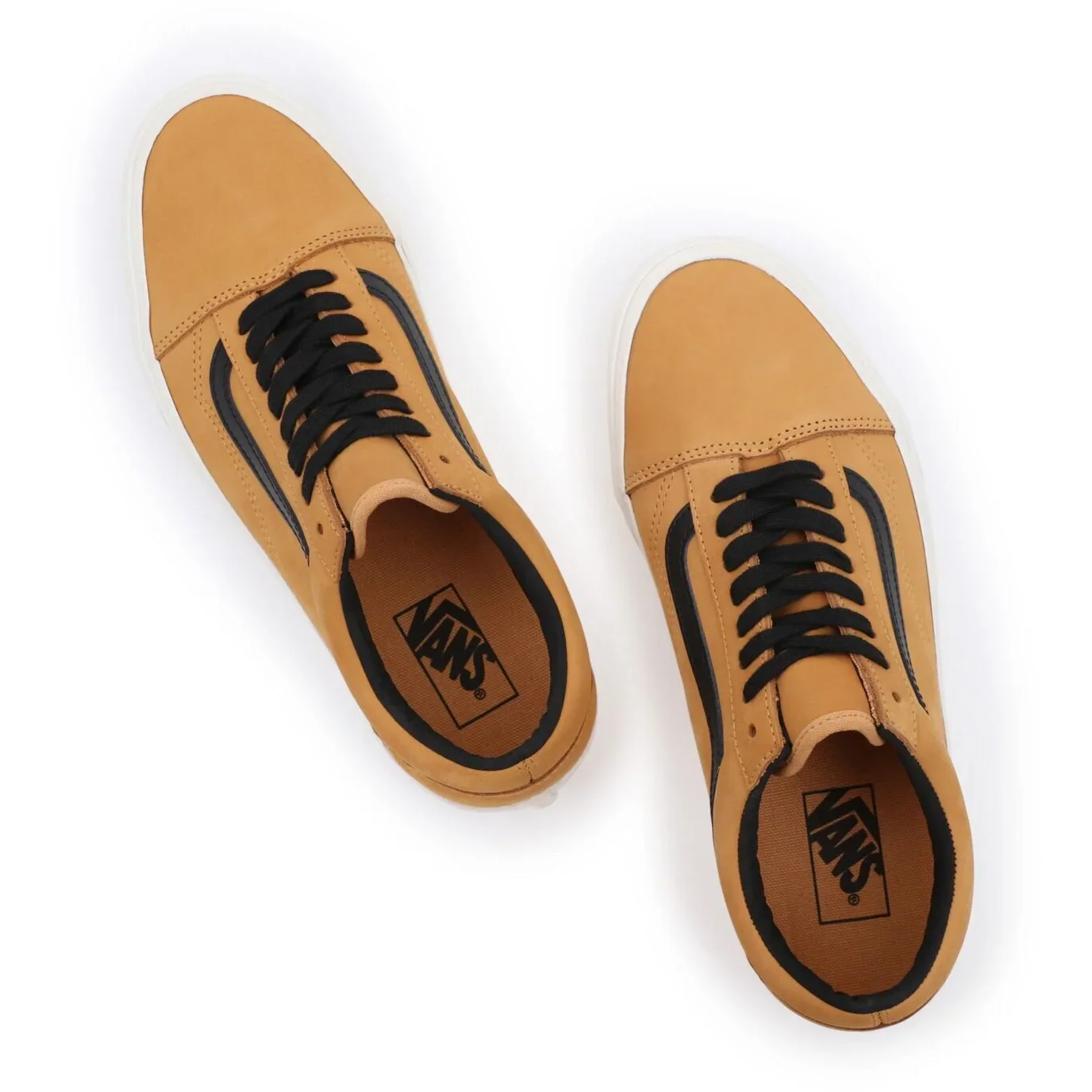 Vans Men's Old Skool Shoes - Nubuck Honey Gold / Black - Image 3