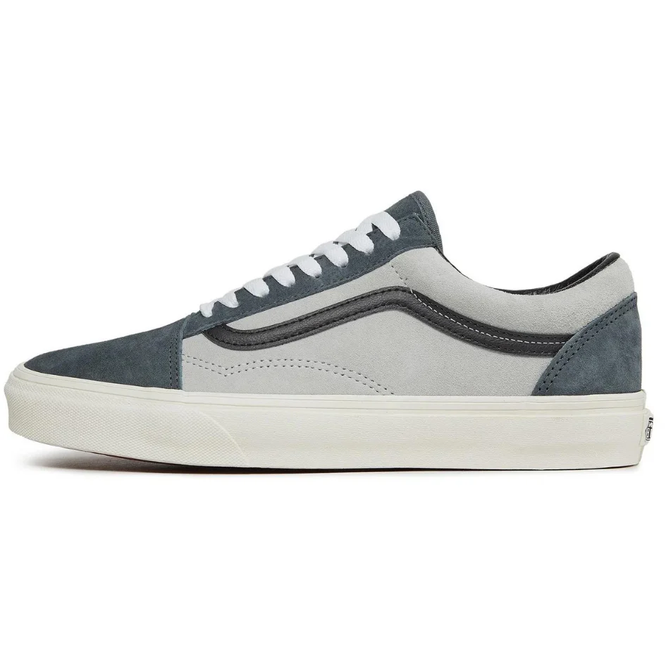 Vans Men's Old Skool Suede Shoes - Green / Grey - Image 4