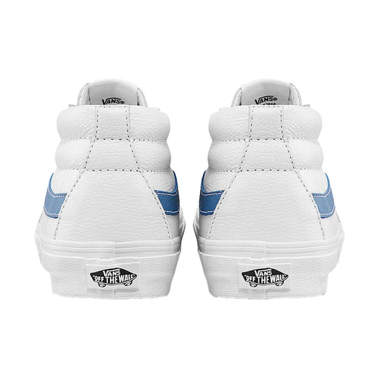 Vans Men's Sk8 Mid Shoes - True White / Moon Blue - Image 5