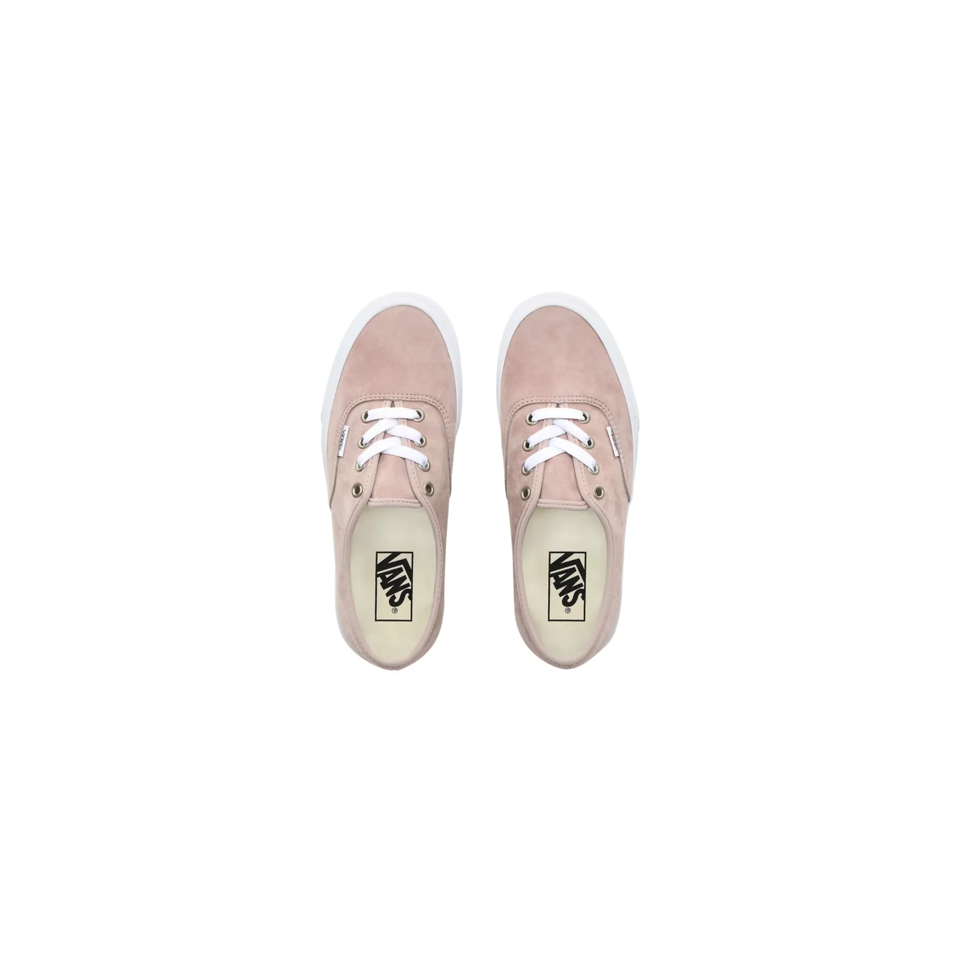 Vans Unisex Pig Suede Authentic Shoes - Shadow Grey / True White - Image 2