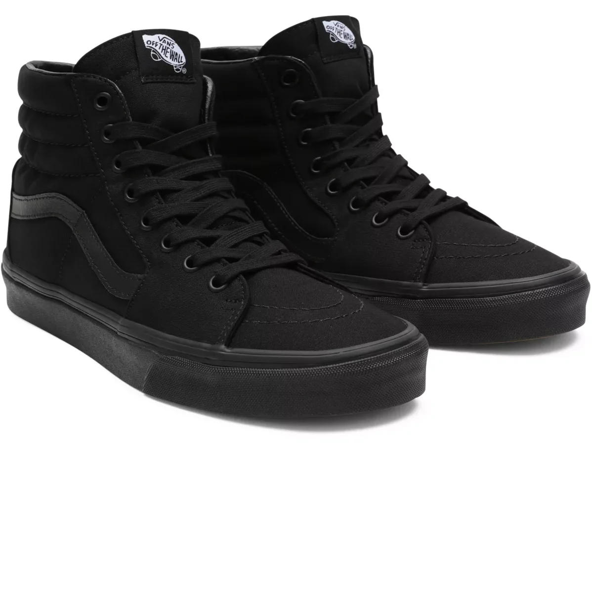 Vans Unisex Sk8 Hi Shoes - All Black - Image 5
