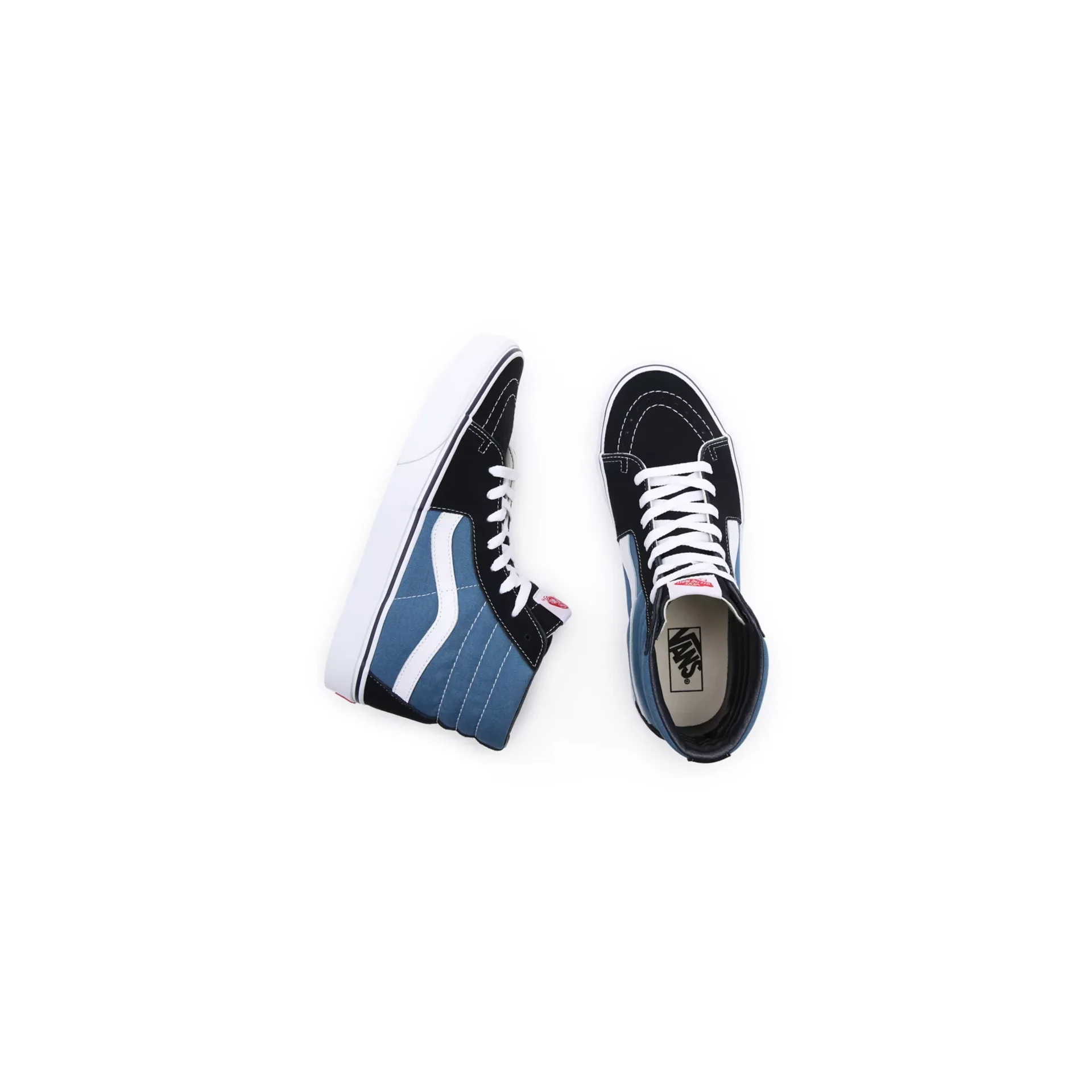 Vans Unisex Sk8 Hi Shoes - Navy - Image 3