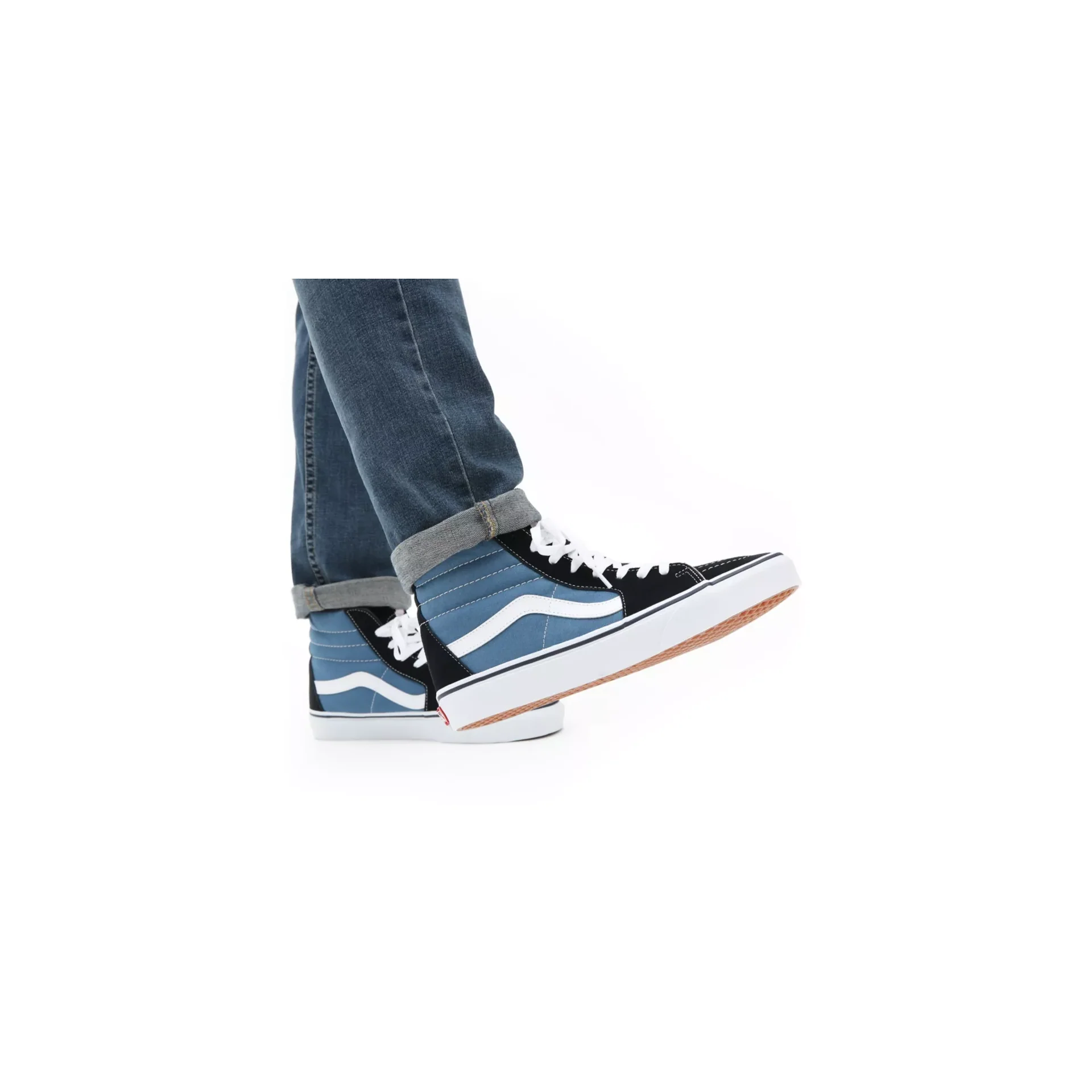 Vans Unisex Sk8 Hi Shoes - Navy - Image 4