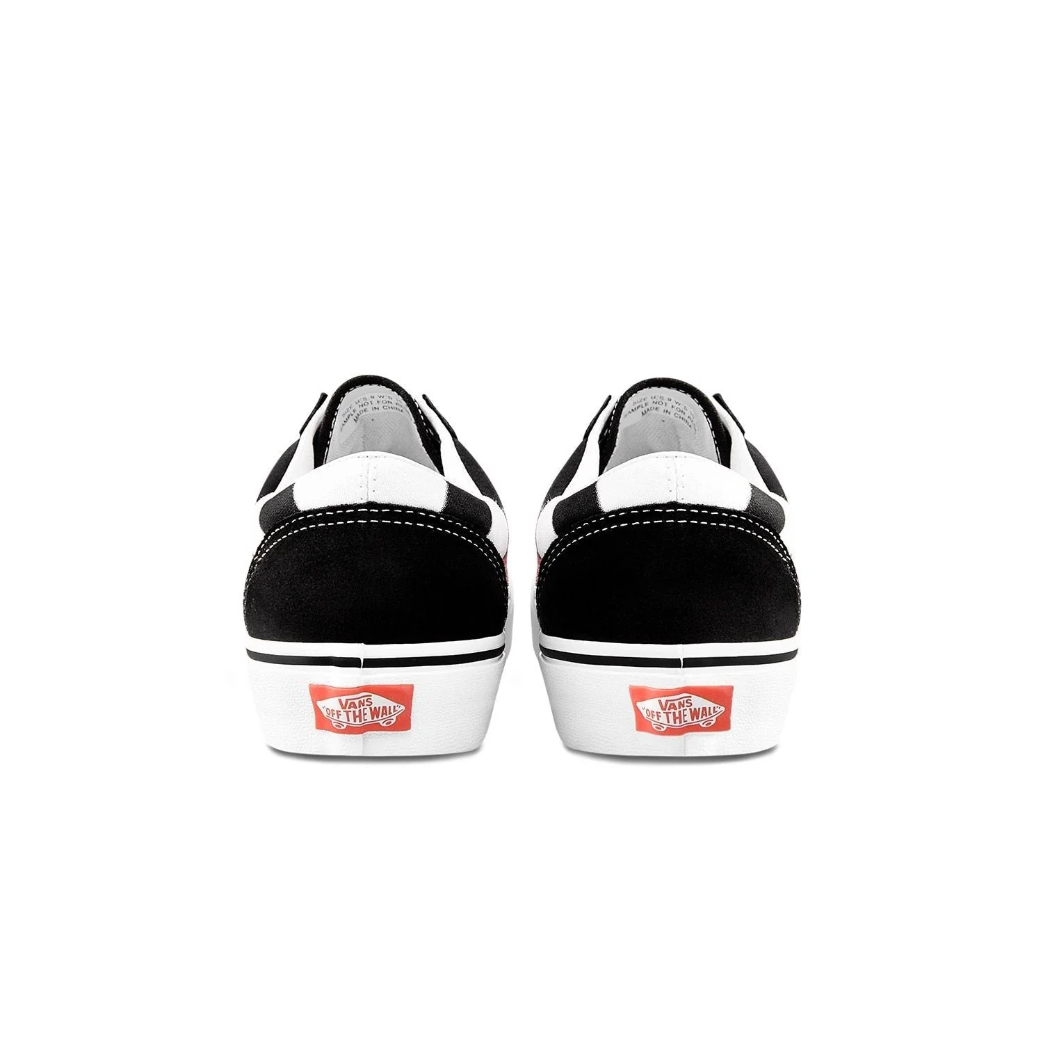 Vans Unisex Swirl Style 36 Shoes - Black / Fiery Coral - Image 3