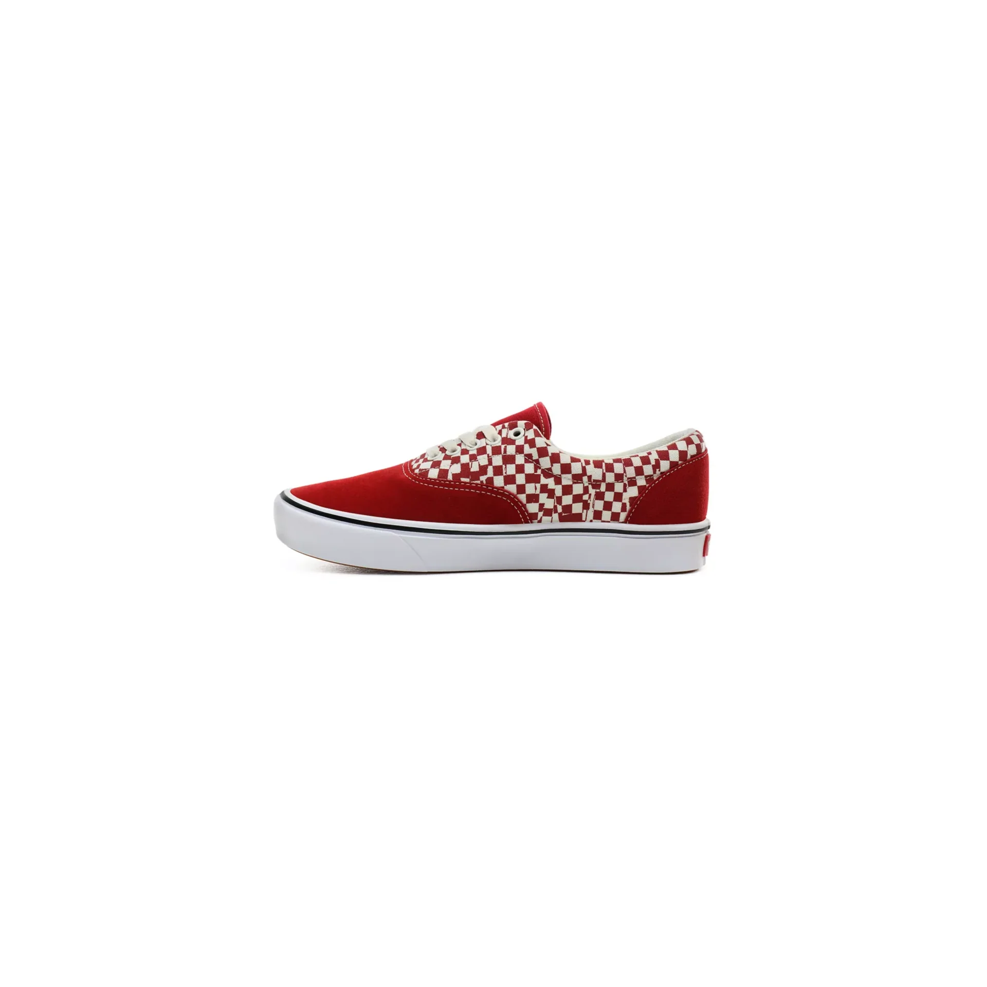 Vans Unisex Tear Check Comfycush Era Shoes - Racing Red / True White - Image 3