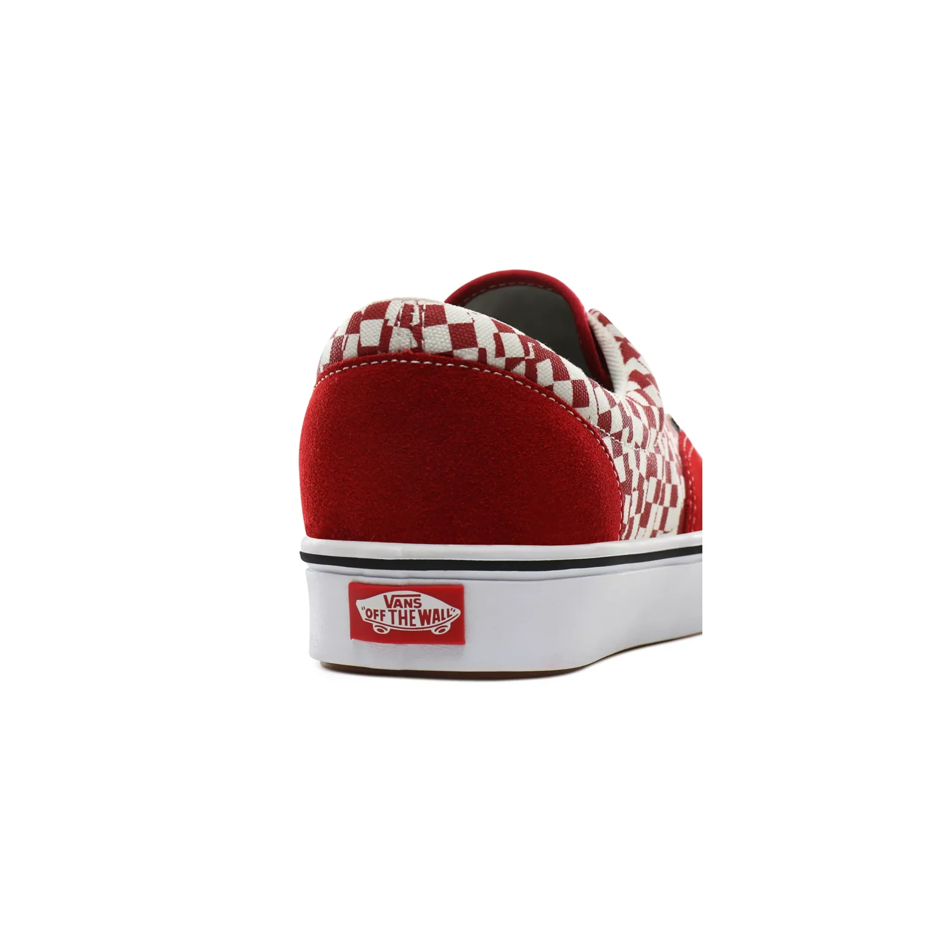 Vans Unisex Tear Check Comfycush Era Shoes - Racing Red / True White - Image 6